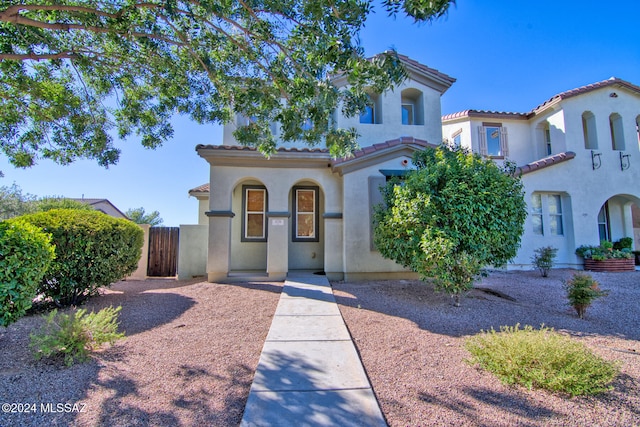 view of mediterranean / spanish house