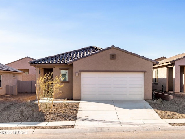 view of front of house featuring a garage