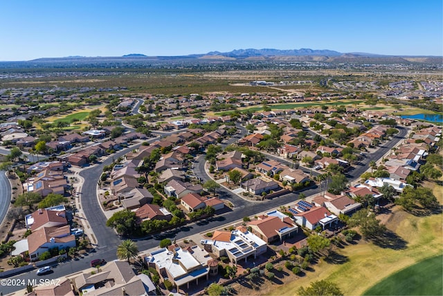 1955 E E Clf, Swallow Trail, Green Valley, AZ 85614 - aerial view of property's location featuring nearby suburban area and a mountainous background
