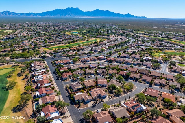 bird's eye view featuring a mountain view