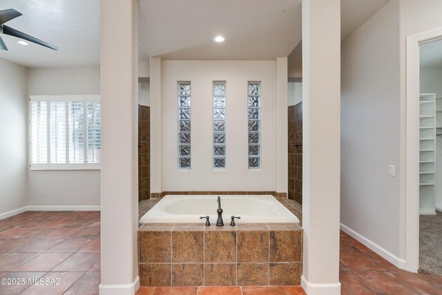 bathroom featuring a tile shower