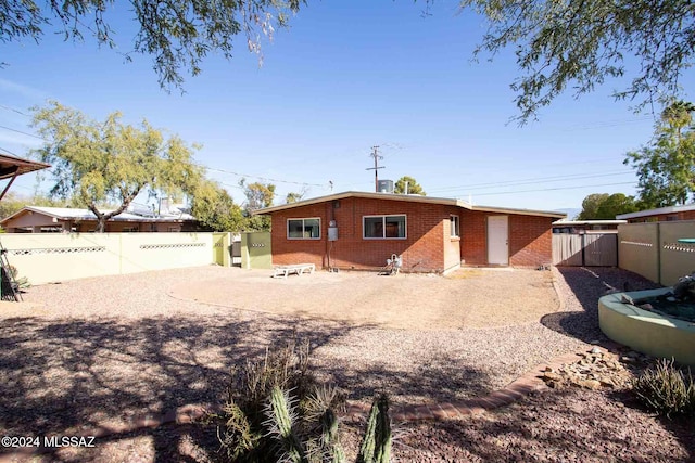 view of back of property