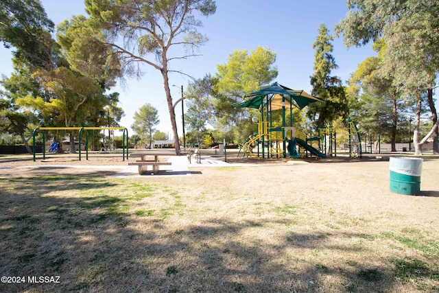 view of play area