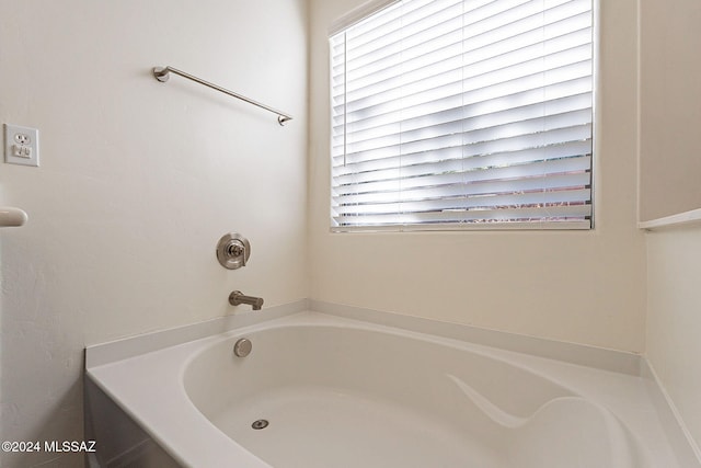 bathroom featuring a bathing tub