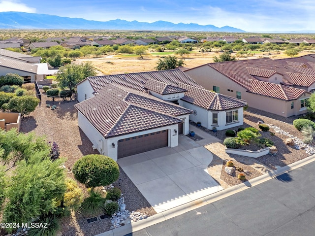 60241 E Arroyo Grande Dr, Oracle, AZ 85623 - aerial view of residential area featuring a mountainous background