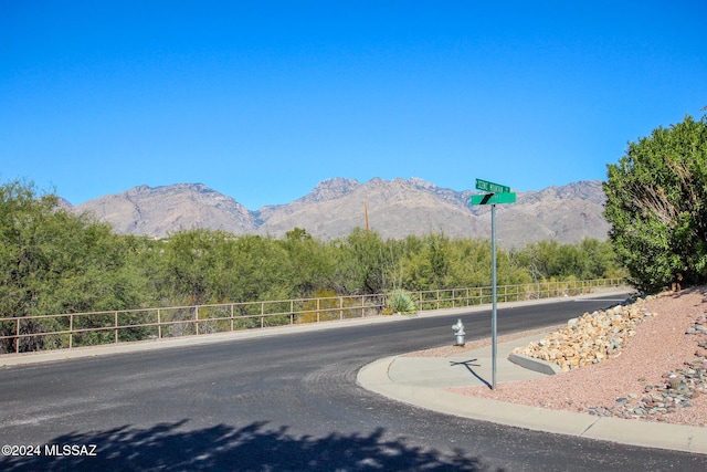 view of street featuring a mountain view