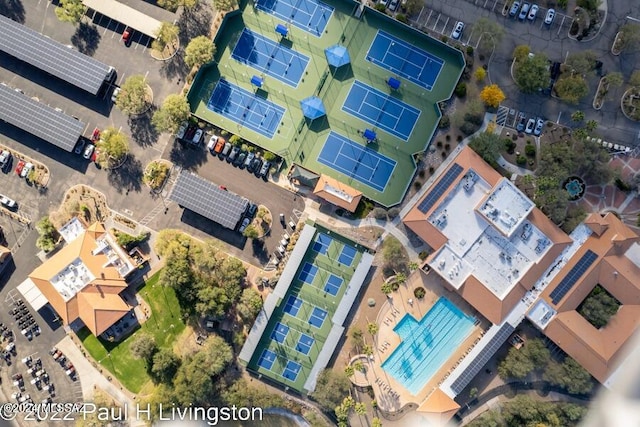 birds eye view of property