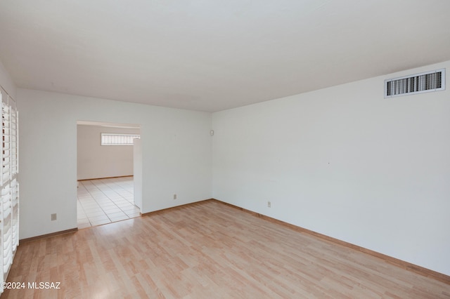 interior space featuring light tile patterned floors