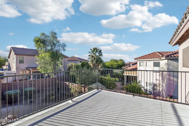 3457 N Crystal Hill Ave, Tucson, AZ 85745 - view of patio / terrace featuring a balcony and a residential view