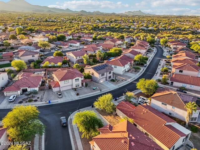 3457 N Crystal Hill Ave, Tucson, AZ 85745 - aerial view of residential area with mountains