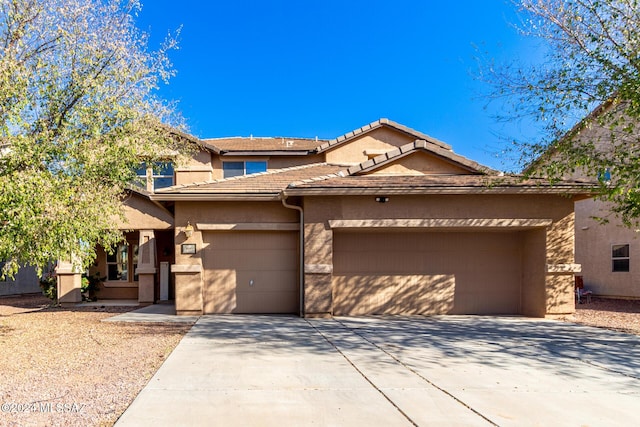 view of front of house featuring a garage