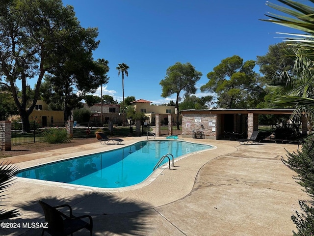 view of pool with a patio