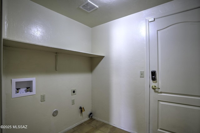 laundry room with gas dryer hookup, washer hookup, and hookup for an electric dryer