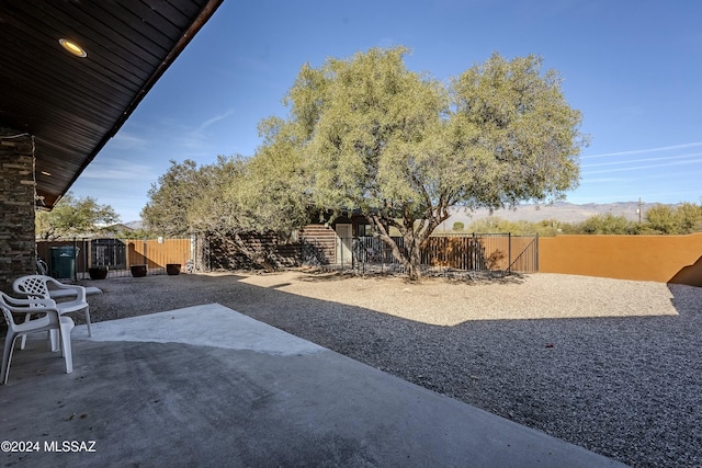 view of yard with a patio