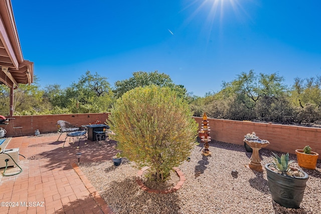 view of yard with a patio