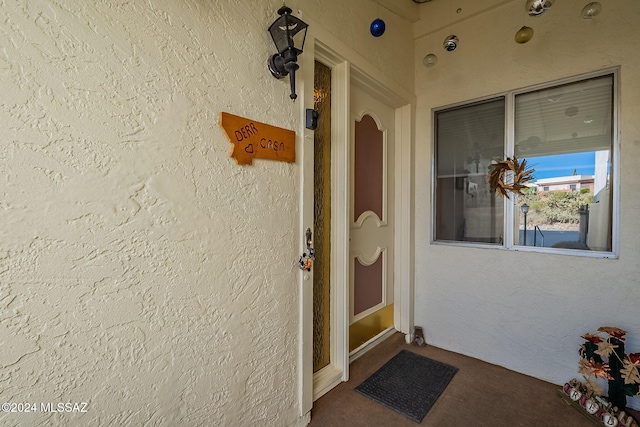 view of entrance to property