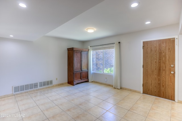 view of tiled empty room