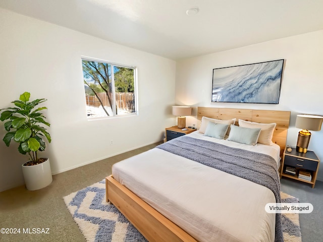 bedroom featuring carpet floors