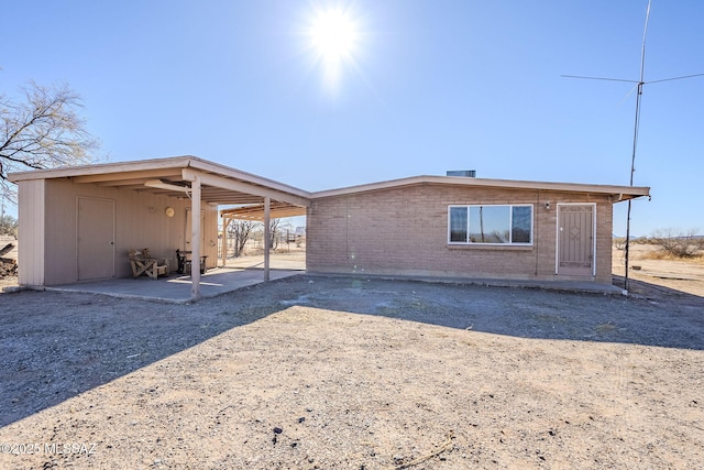 view of rear view of property