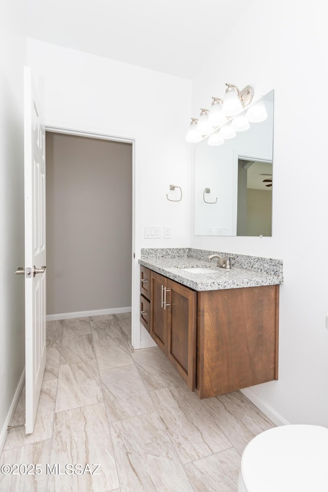 bathroom featuring vanity