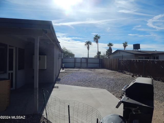 view of yard with a patio