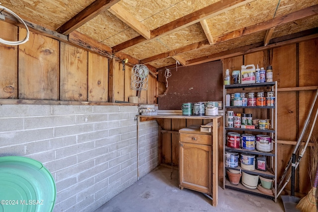 view of storage room