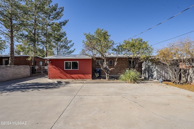 view of rear view of property