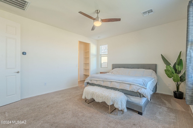 6551 E Via Arroyo Largo, Tucson, AZ 85756 - bedroom featuring carpet floors, baseboards, and a ceiling fan
