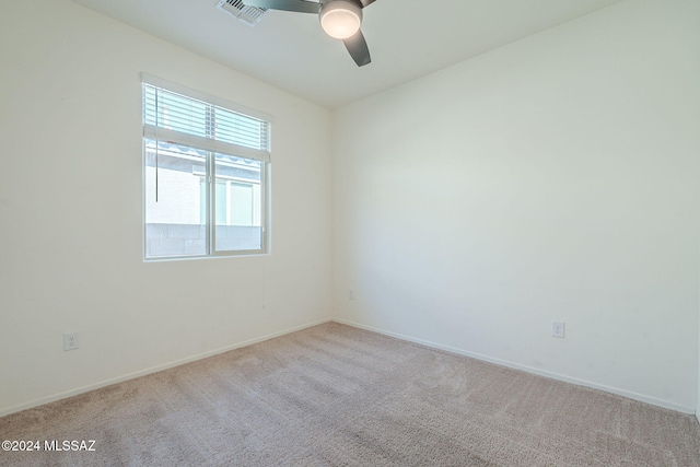 6551 E Via Arroyo Largo, Tucson, AZ 85756 - unfurnished room with a ceiling fan, carpet floors, and baseboards