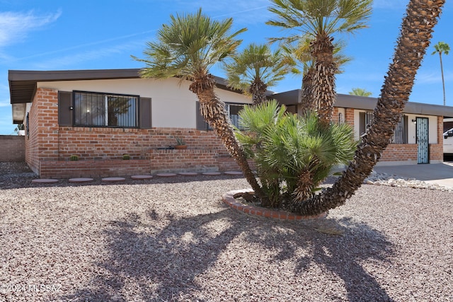 view of ranch-style home