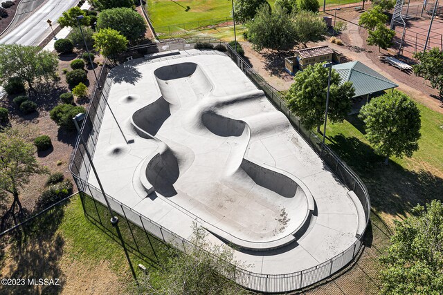 view of playground with a yard