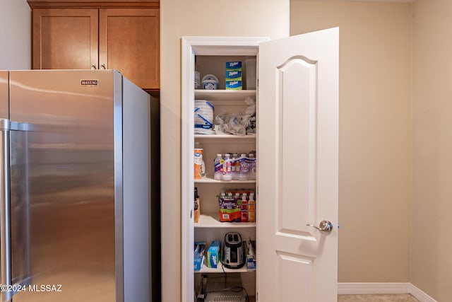 view of pantry