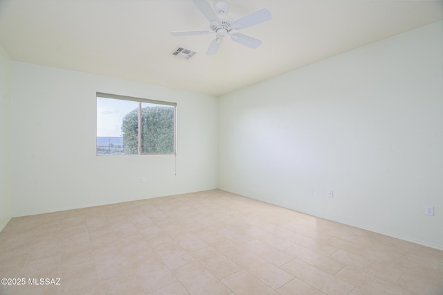 4594 S Moon River Pl, Green Valley, AZ 85622 - spare room featuring ceiling fan
