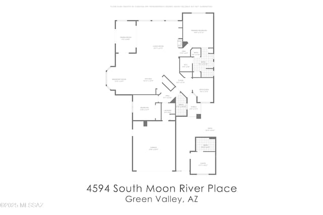 4594 S Moon River Pl, Green Valley, AZ 85622 - view of floor plan / room layout