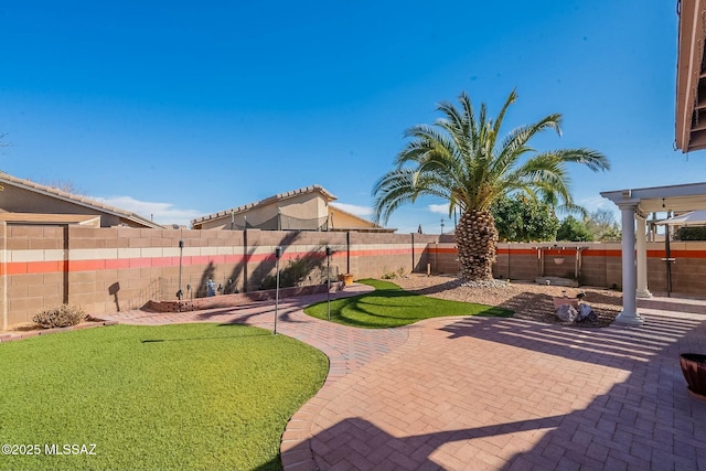 view of patio / terrace with a fenced backyard