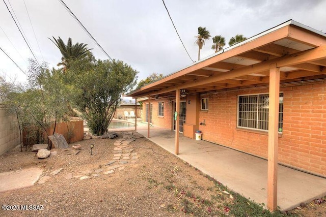 view of yard with a patio