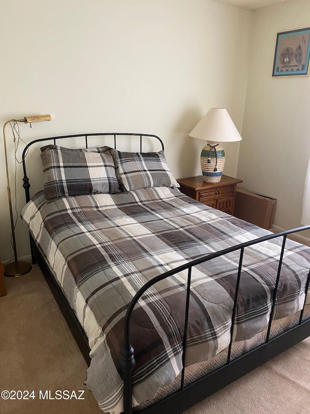 bedroom with carpet floors