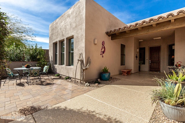 exterior space featuring a patio area