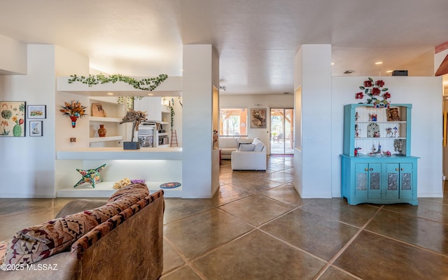 interior space featuring tile patterned floors