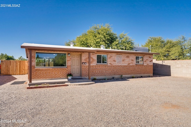 view of ranch-style home