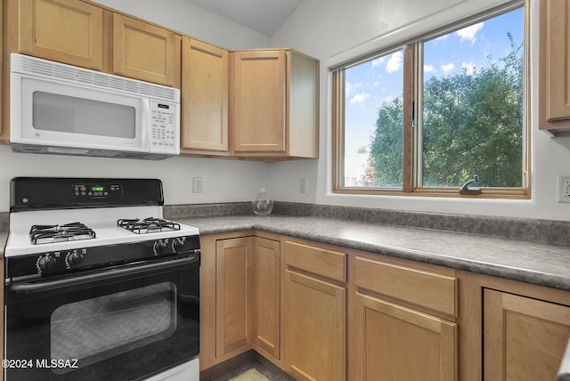 kitchen with white appliances