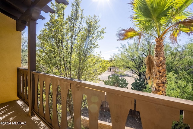 view of balcony