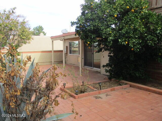 rear view of property with a patio area