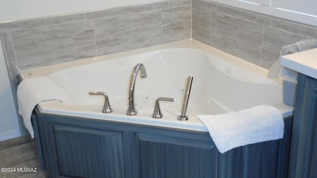 bathroom featuring a jetted tub