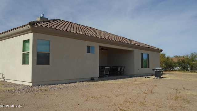 rear view of house with a patio area