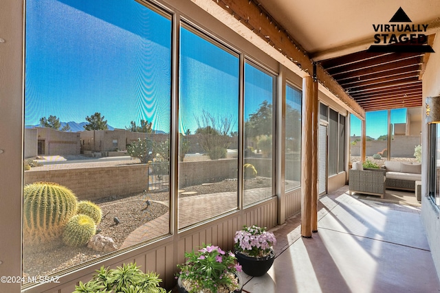 sunroom with a wealth of natural light