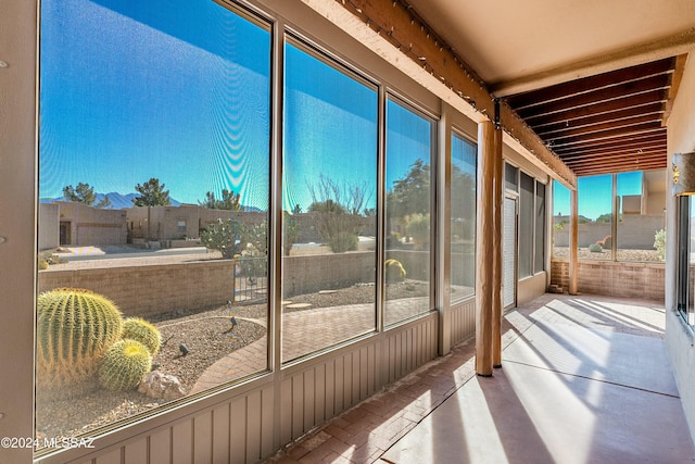 view of sunroom / solarium