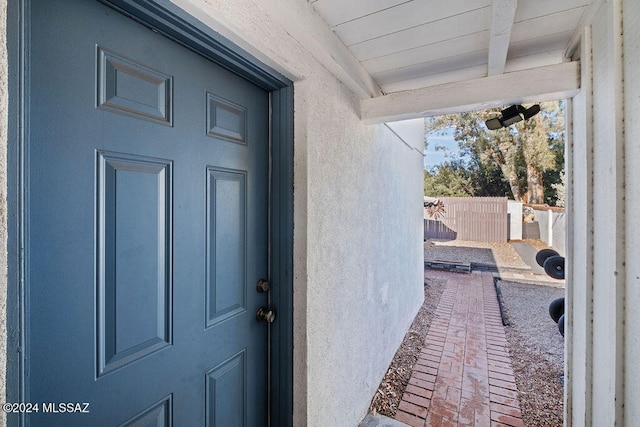 view of entrance to property