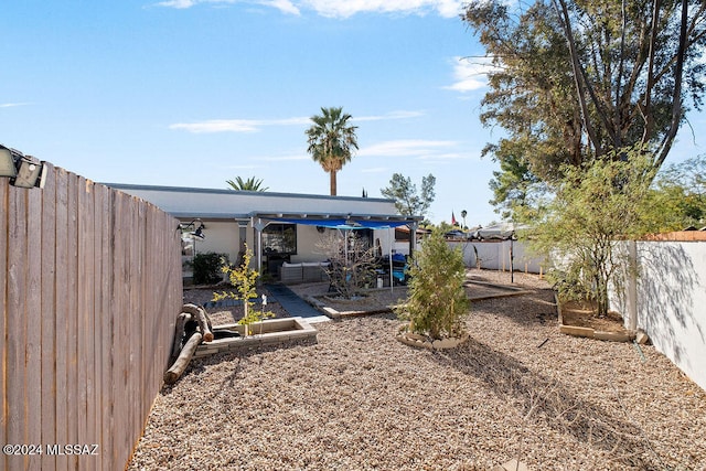 view of yard with a patio