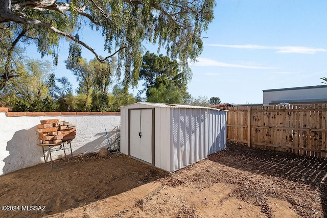 view of outdoor structure